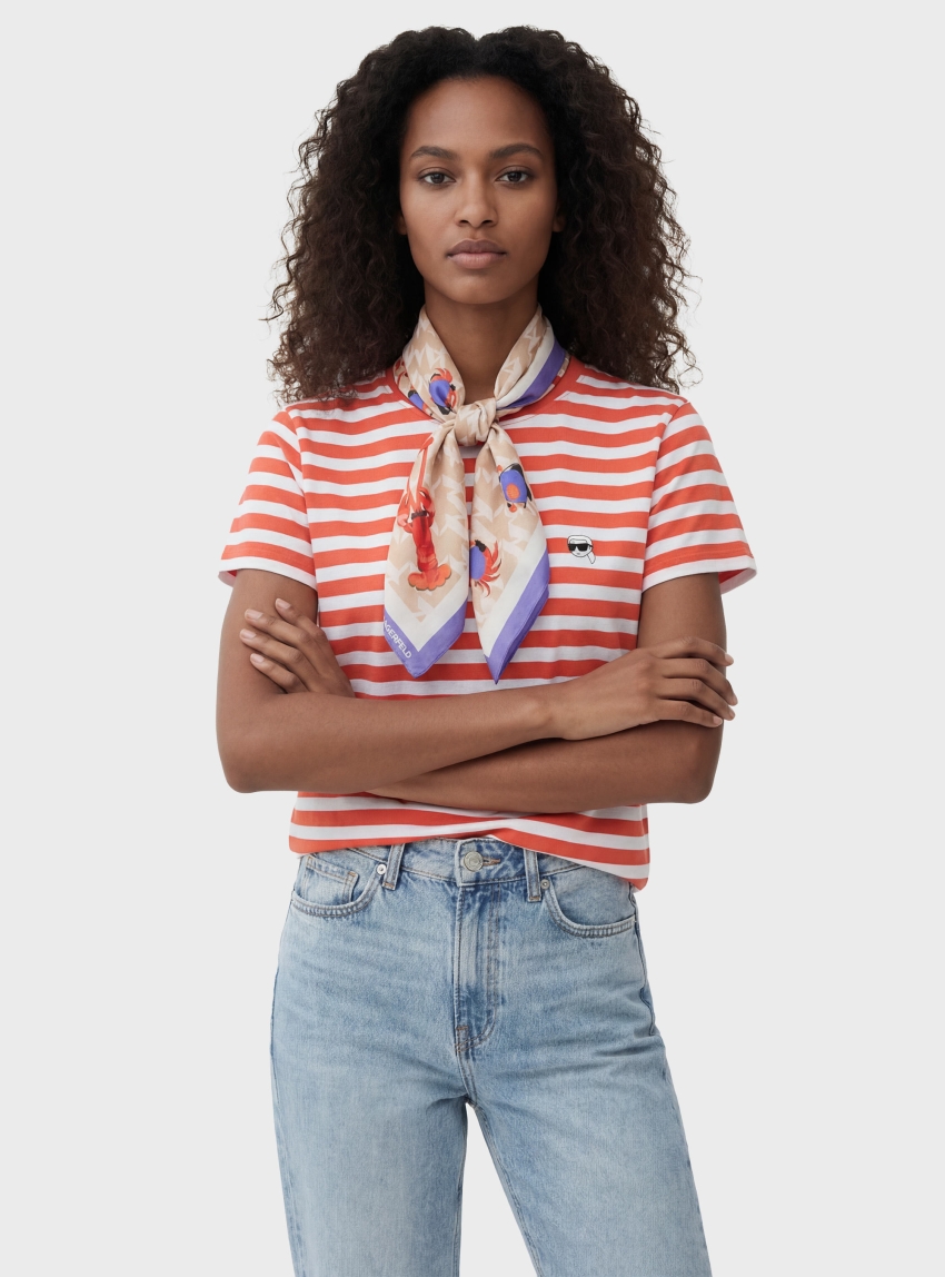 Karl Lagerfeld Ikon Monogram Scarf - Multi Colors