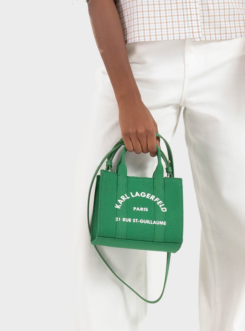 Karl Lagerfeld Rue St-Guillaume Mini Tote Bag - Green