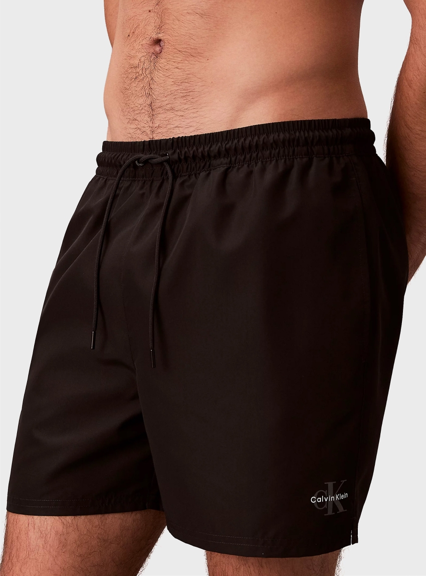 Calvin Klein Medium Drawstring Swim Shorts - Black