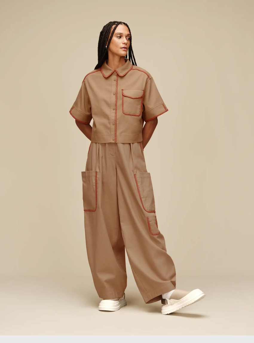 UGG GoldenGlow Canvas Clogs - Mustard Seed