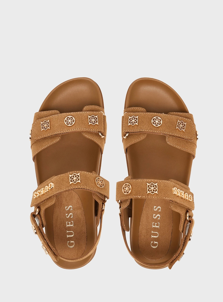 Guess Florizi Sandals - Brown