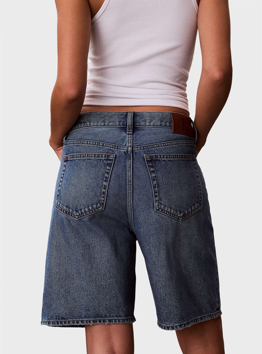 Calvin Klein Denim Bermuda Shorts - Dark Aged Denim