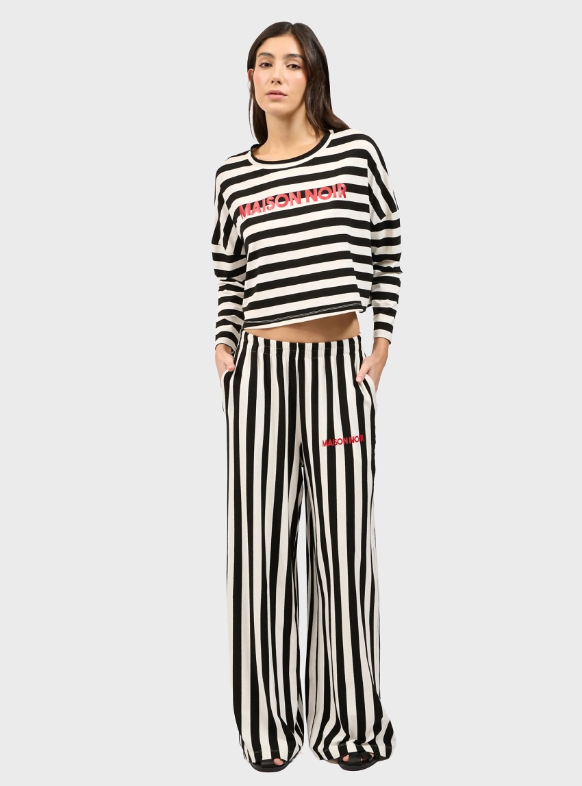 Collectiva Noir Silia Top - Black & White