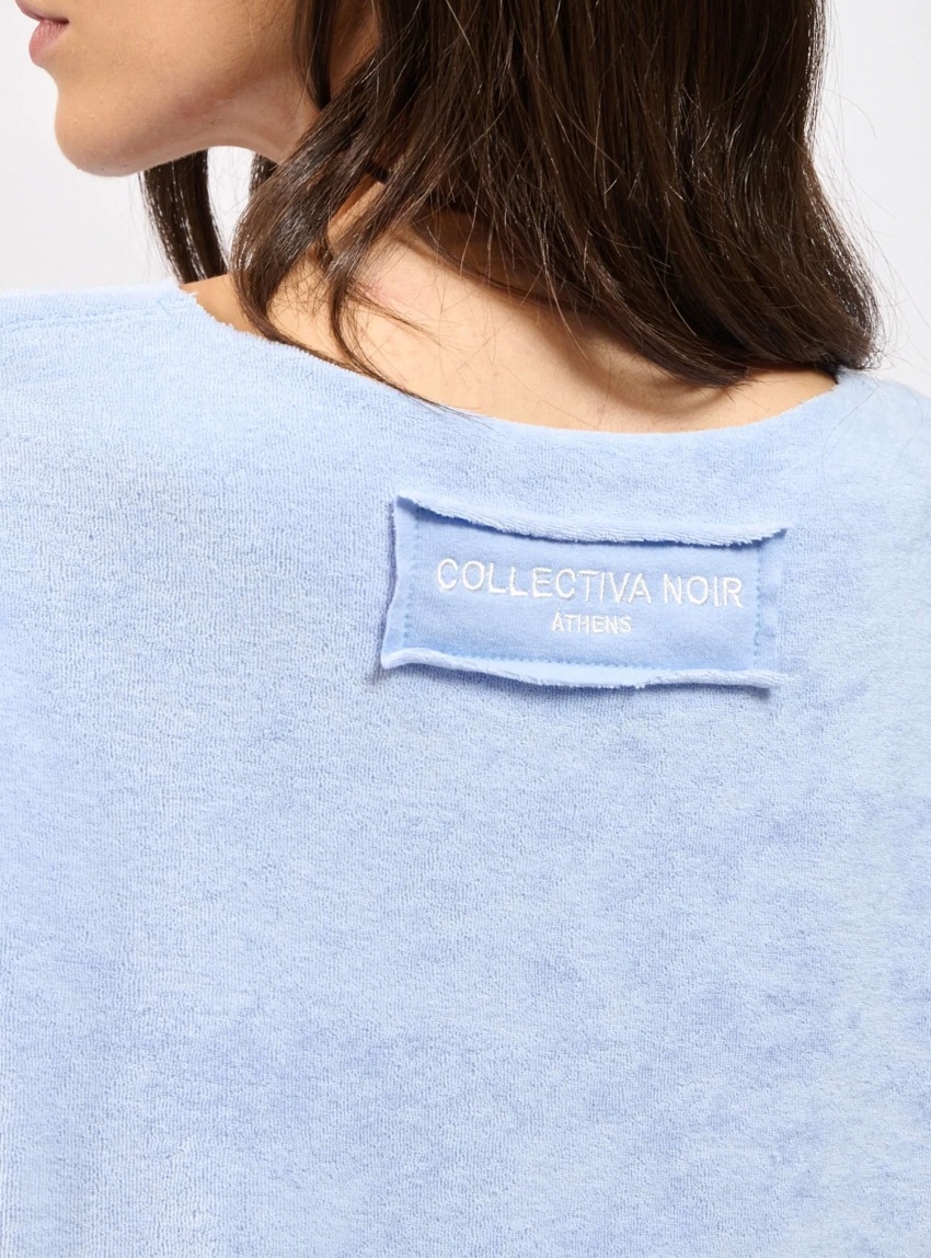Collectiva Noir Adelina Br Top - Light Blue