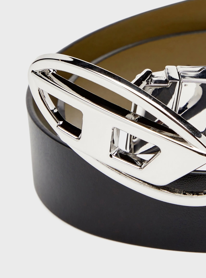 Diesel Oval D Logo B-1Dr W Rev Ii 30 Belt - Black - Grey