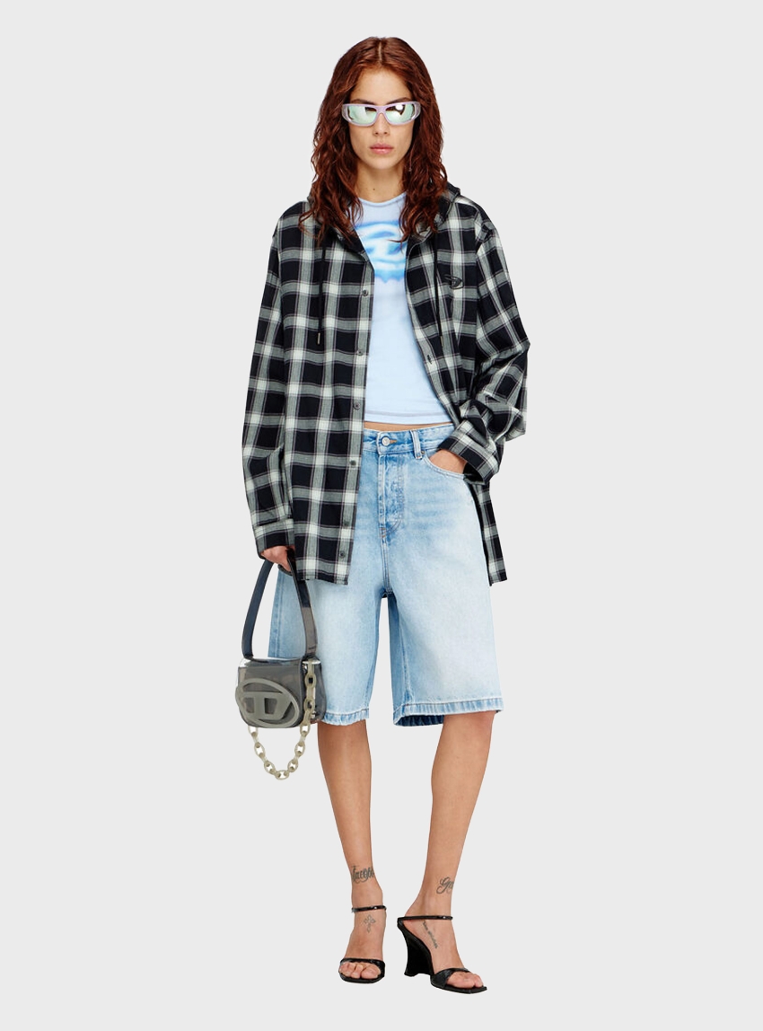 Diesel De-Sire-Short Shorts - Light Aged Denim