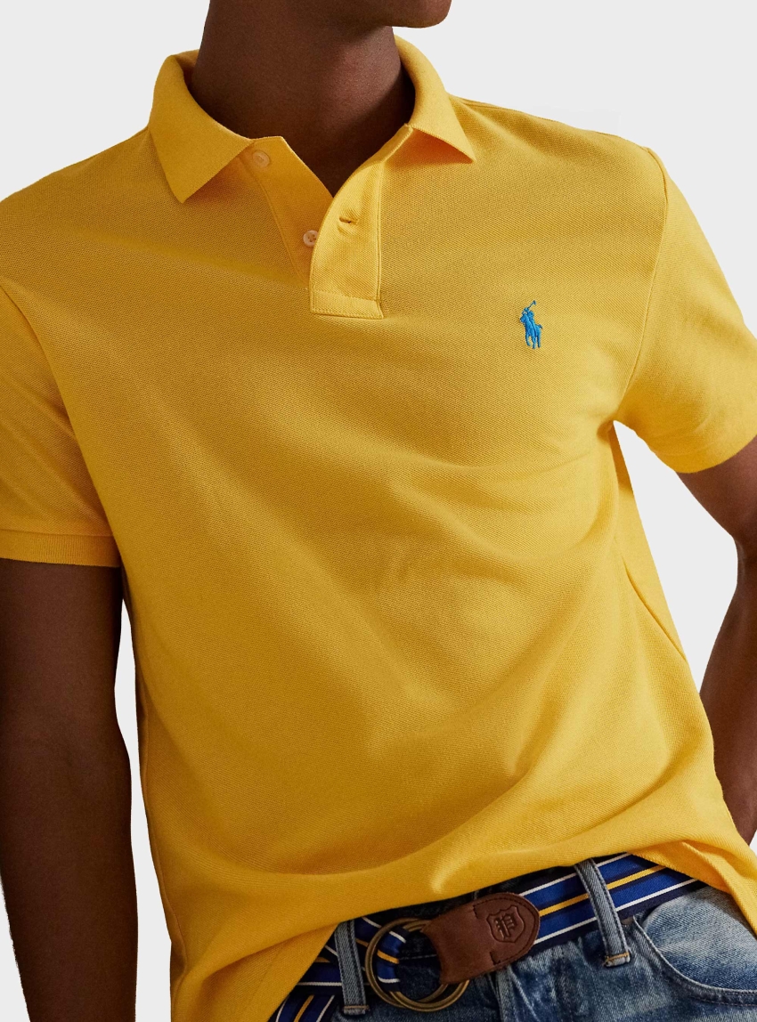 Polo Ralph Lauren The Iconic Mesh Polo Shirt - Yellow