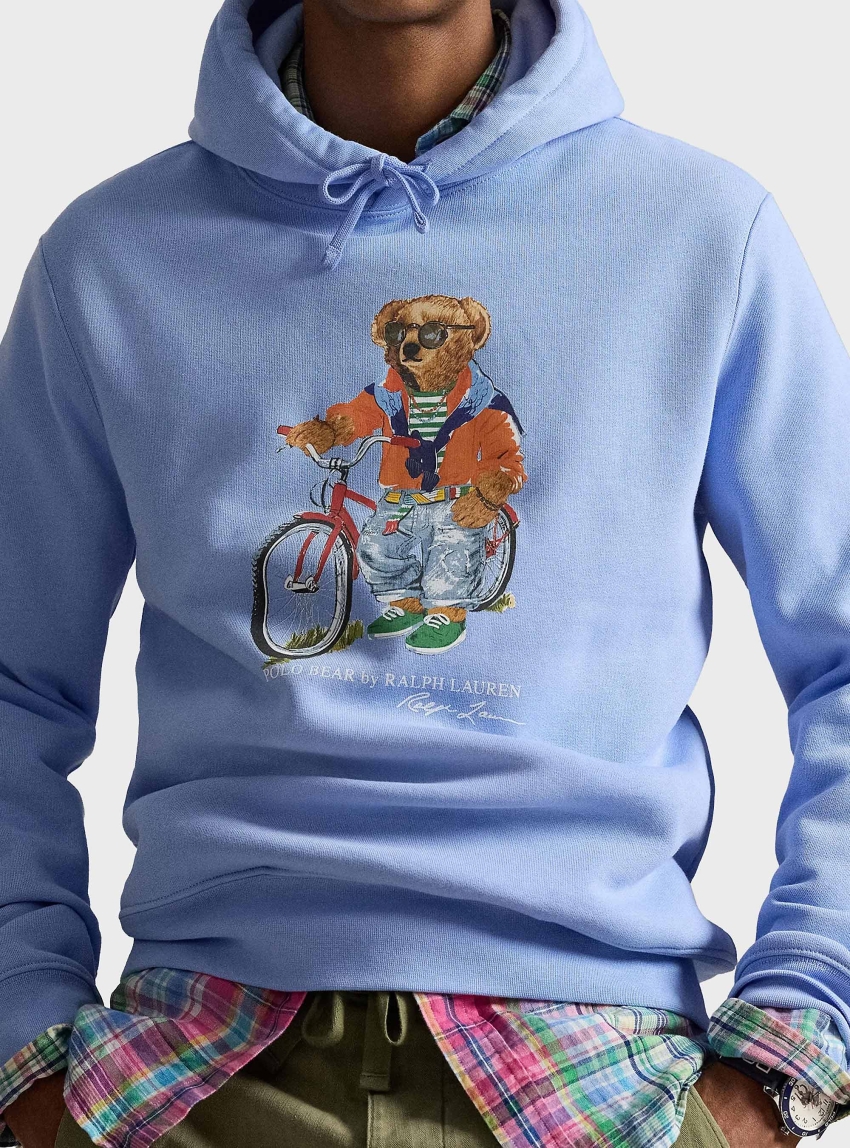 Polo Ralph Lauren Polo Bear Fleece Hoodie - Light Blue