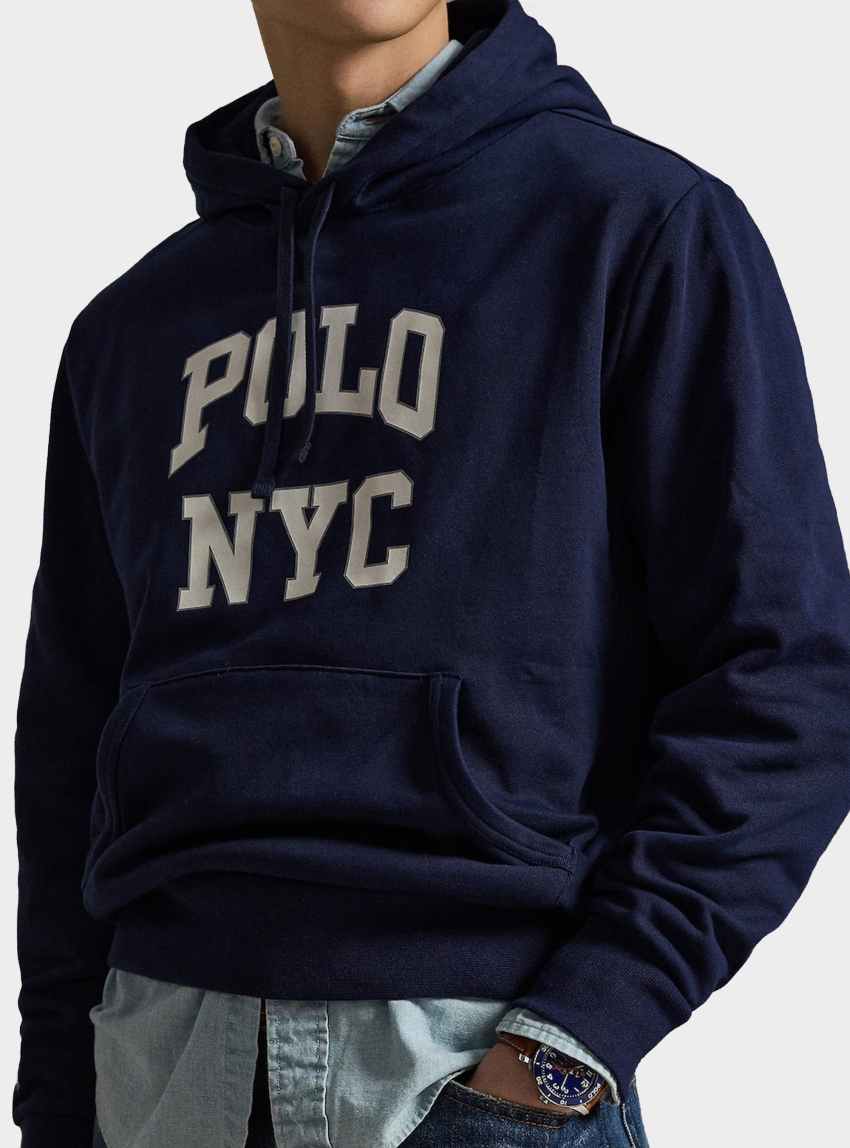 Polo Ralph Lauren Relaxed Fit Fleece Hoodie - Blue