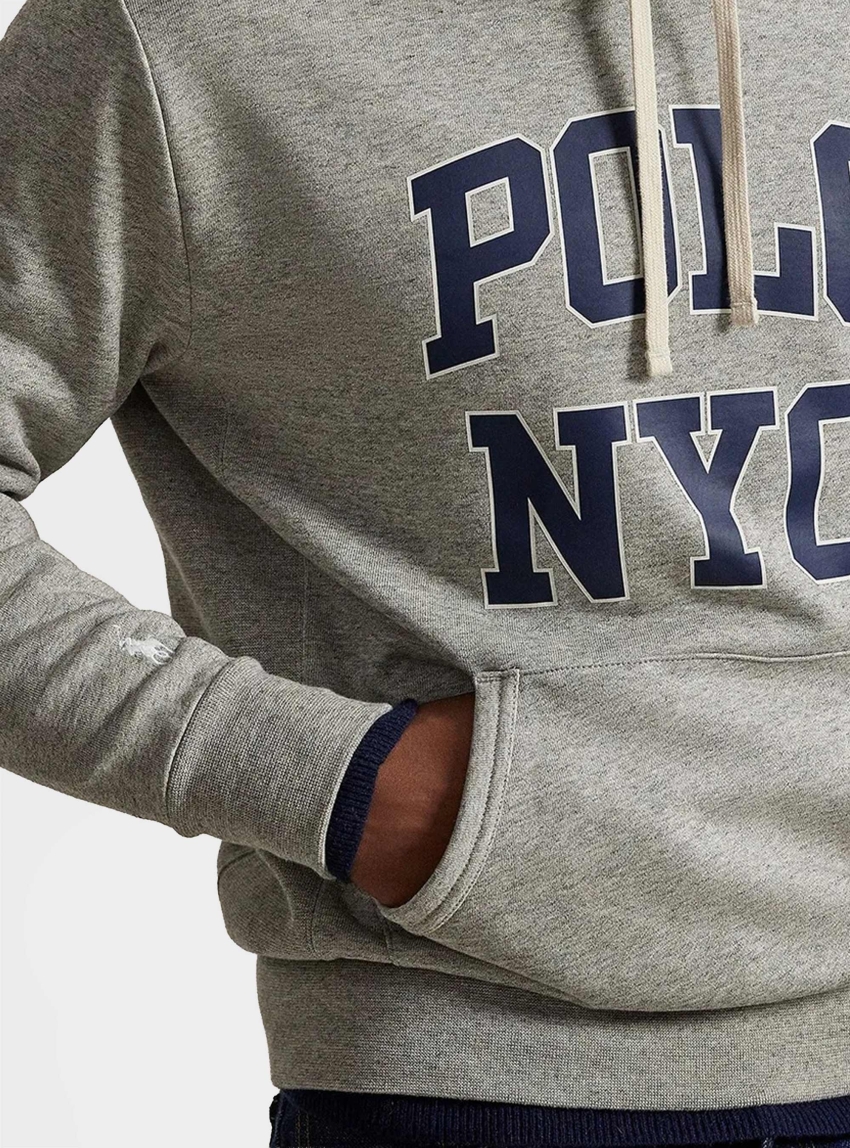 Polo Ralph Lauren Relaxed Fit Fleece Hoodie - Grey Melange