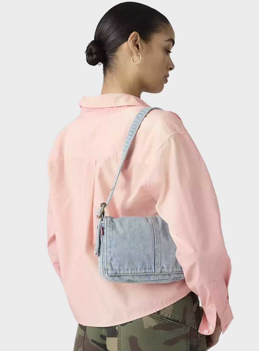Levi's Brannan Shoulder Bag - Light Aged Denim