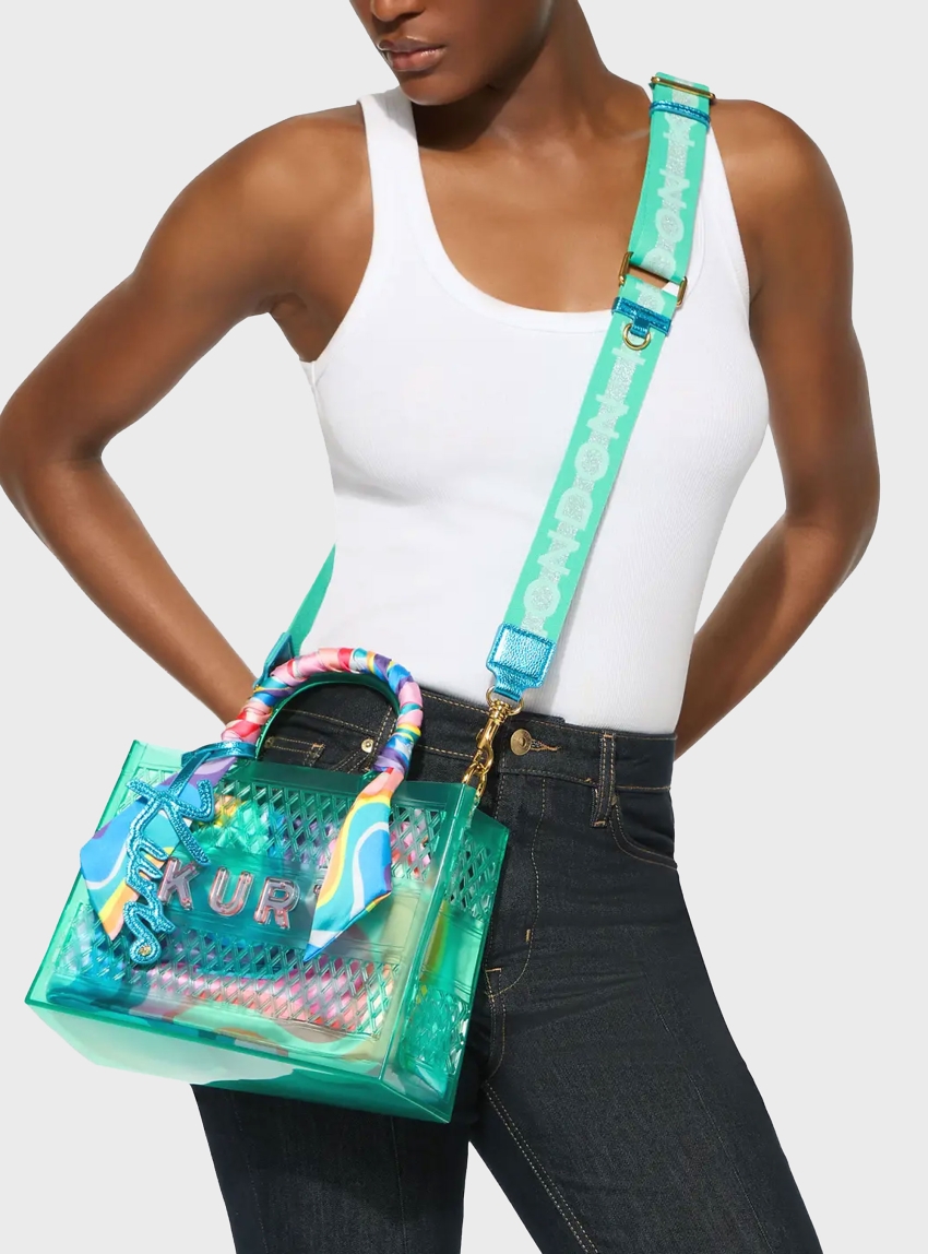 Kurt Geiger Small Jelly Tote Bag - Aquamarine