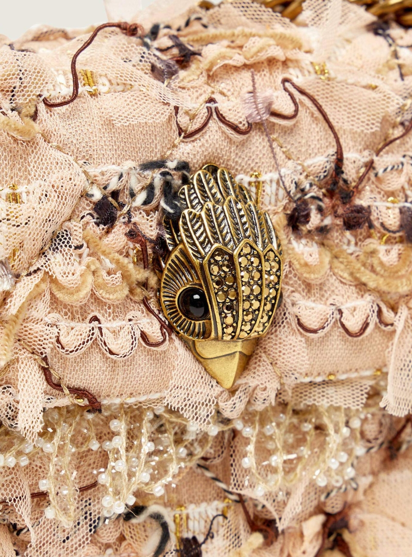 Kurt Geiger Tweed Mini Kensington - Beige