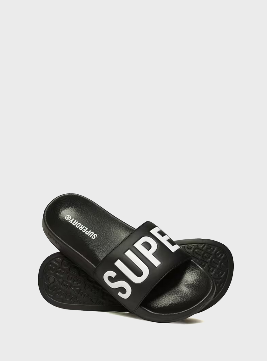 Superdry Pool Slides - Black