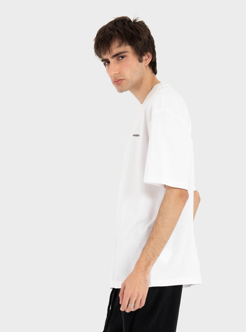 Gabba GABnigel Boxy Logo GOTS SS - White