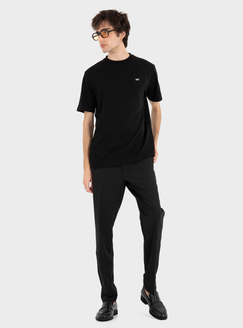 Karl Lagerfeld Logo Badge T-Shirt - Black