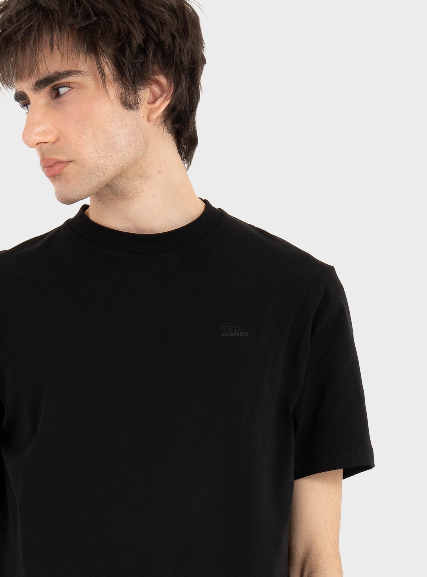 Karl Lagerfeld Micro Logo T-Shirt - Black