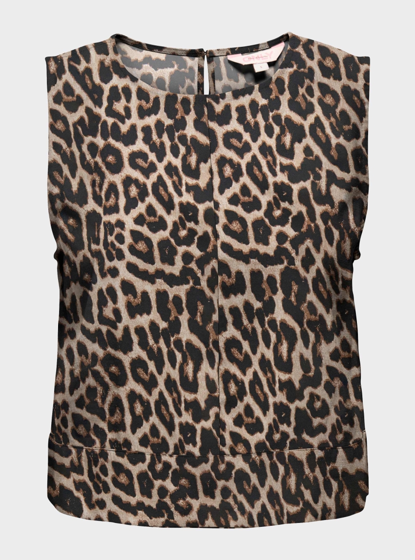 Only Dorsi Aris Loose Top - Animal Print