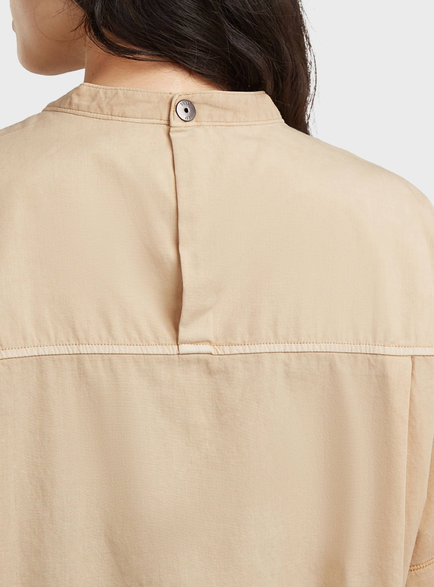 G-Star Woven Mix Washed Relaxed T-Shirt - Cream