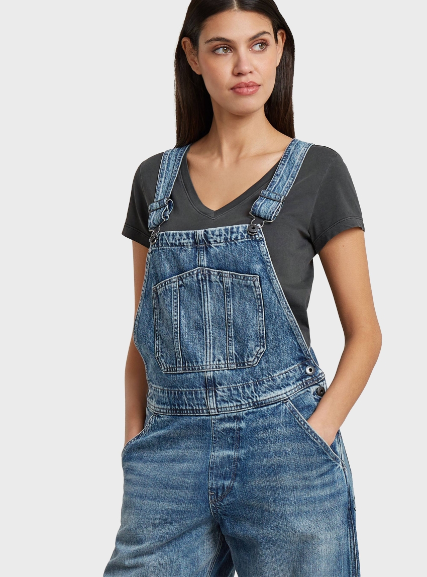 G-Star Cinch Dungaree Wide - Dark Aged Denim