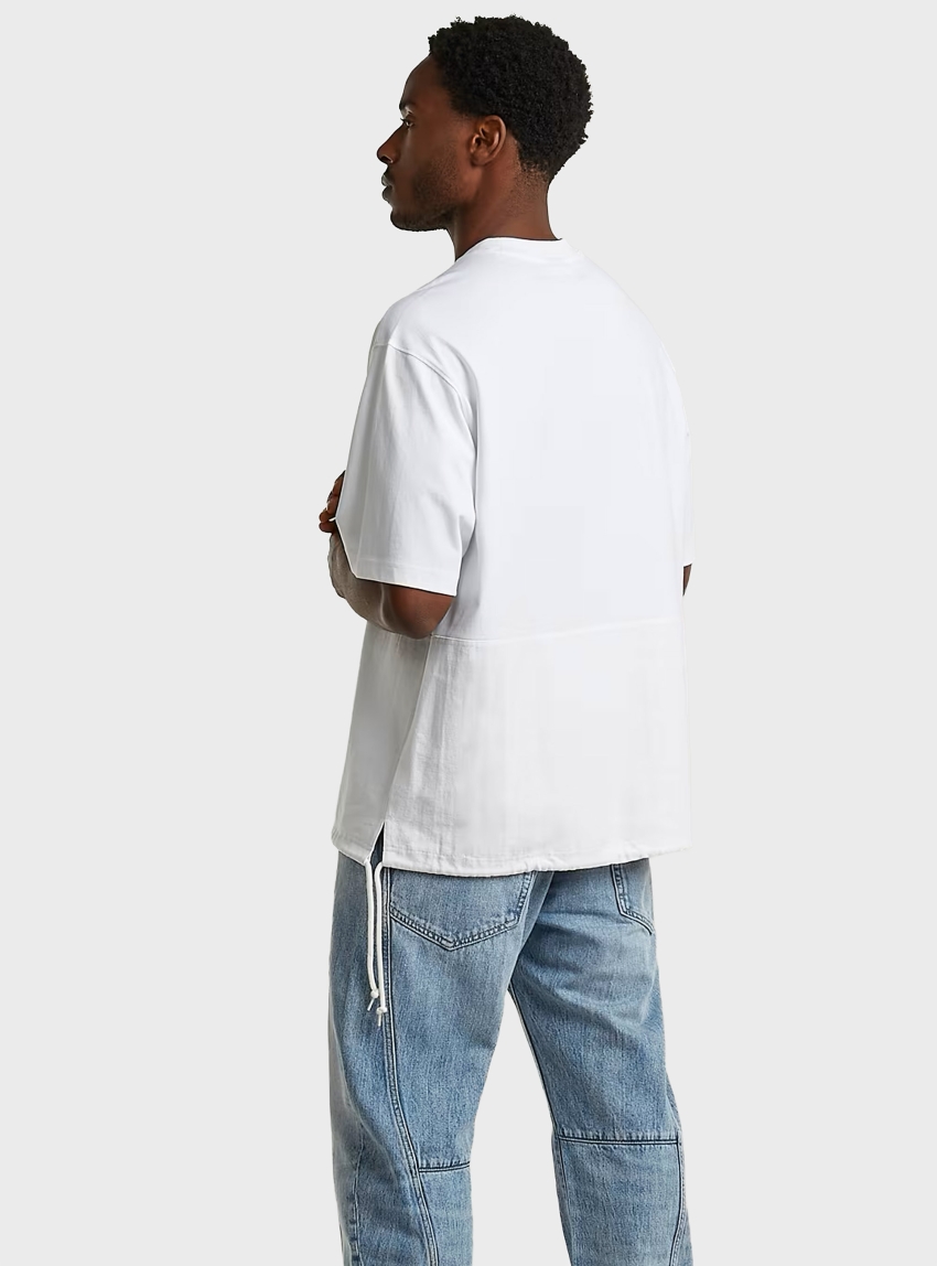 G-Star Woven Mix Loose T-Shirt - White