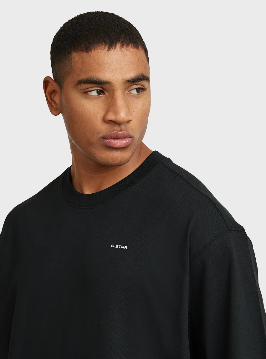 G-Star Woven Mix Loose T-Shirt - Black