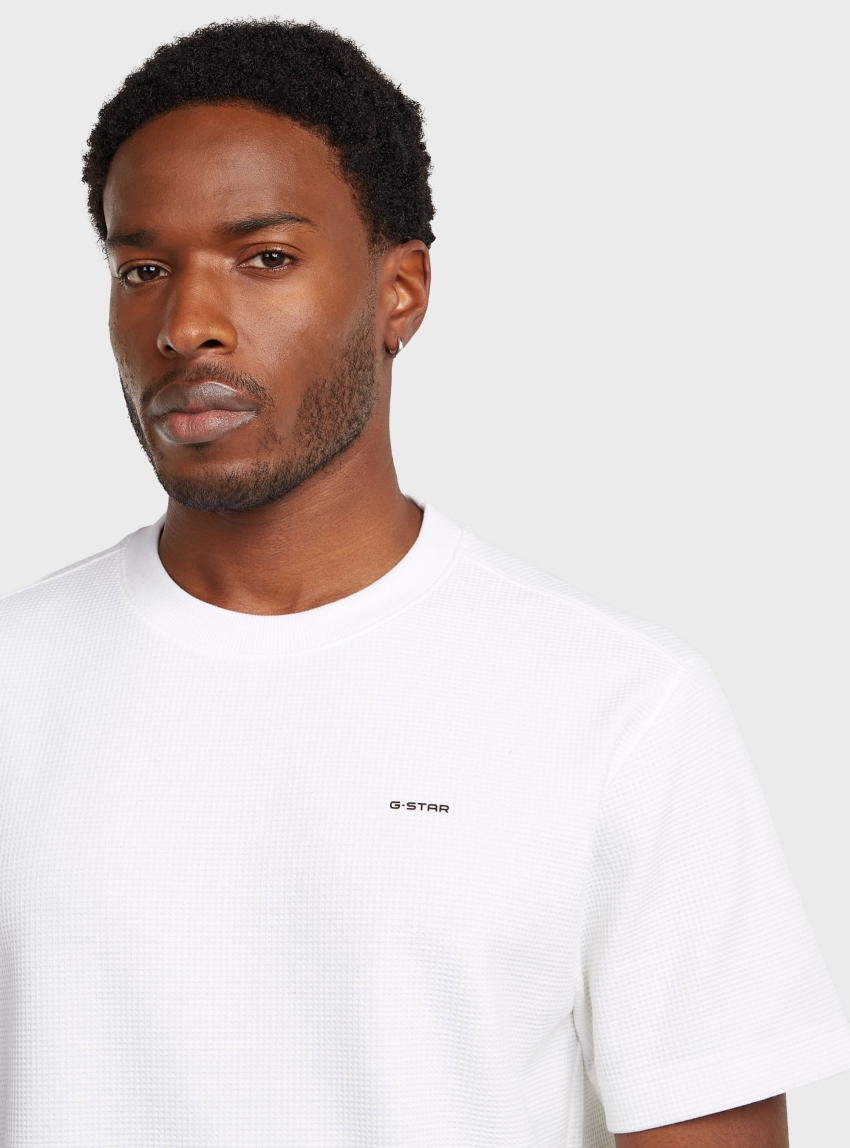 G-Star True Regular Structured T-Shirt - White