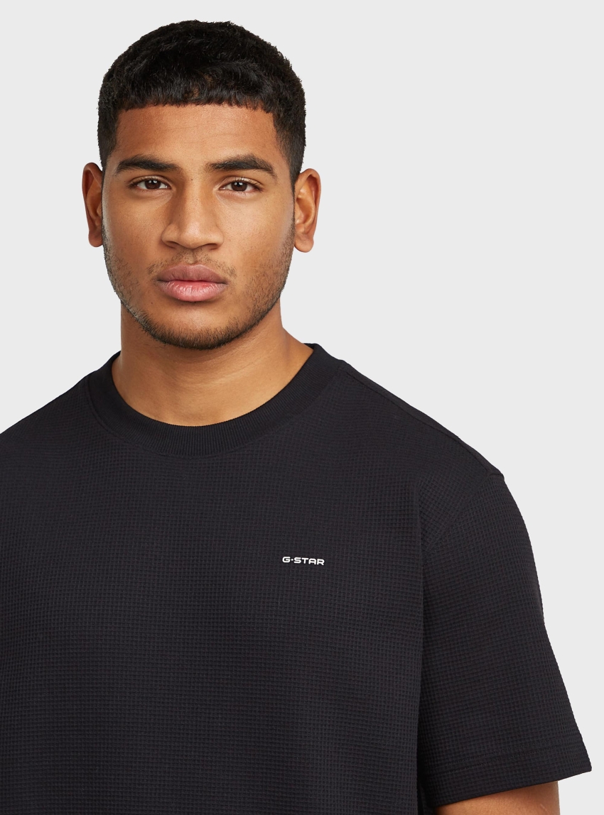 G-Star True Regular Structured T-Shirt - Black