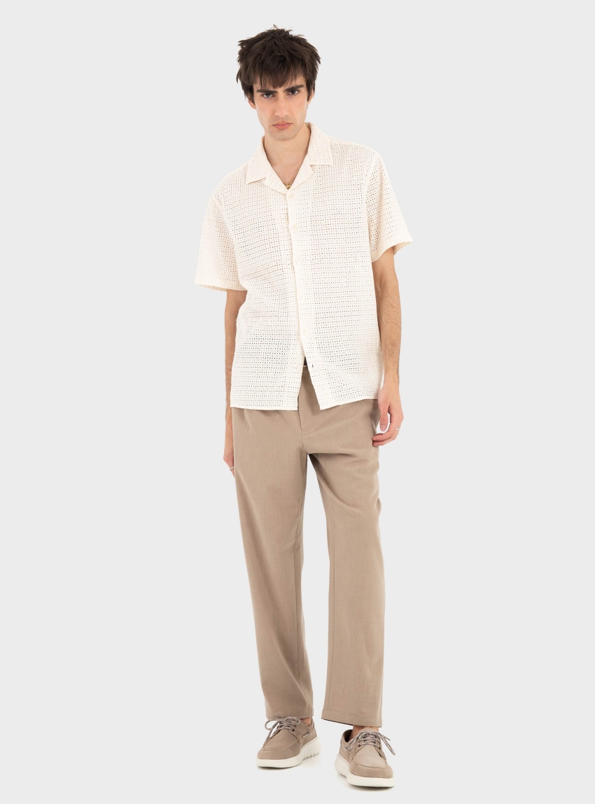 Gianni Lupo Short Sleeve Shirt - Ecru
