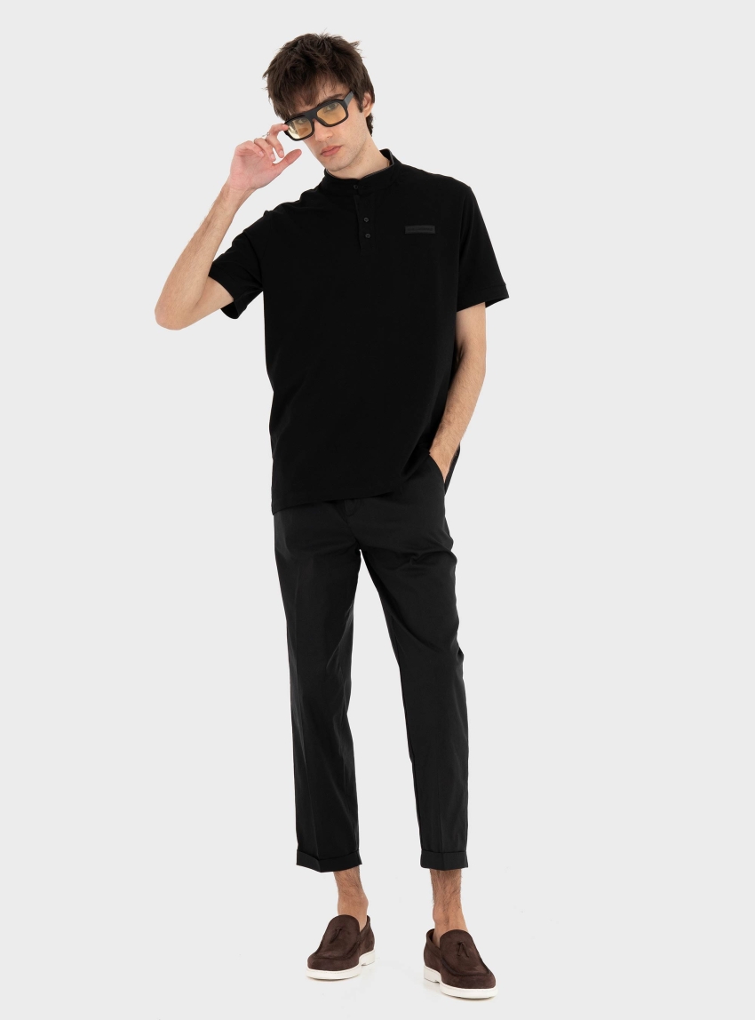 Gianni Lupo Pleated Trousers - Black