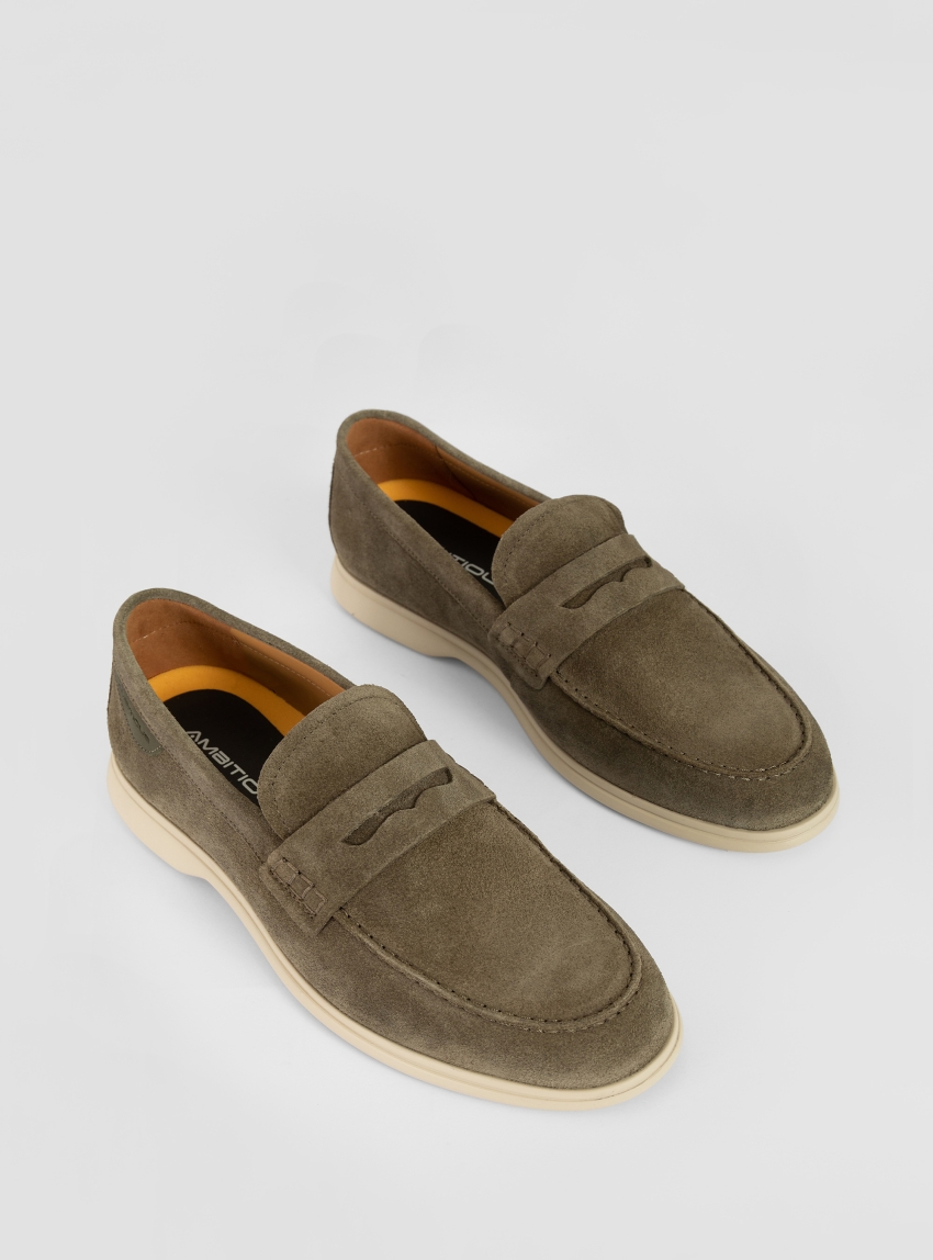 Ambitious Dan Suede Loafers - Khaki