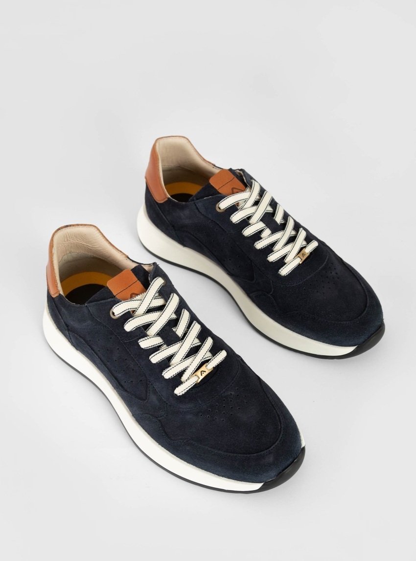 Ambitious Ronnie Suede Sneakers - Navy