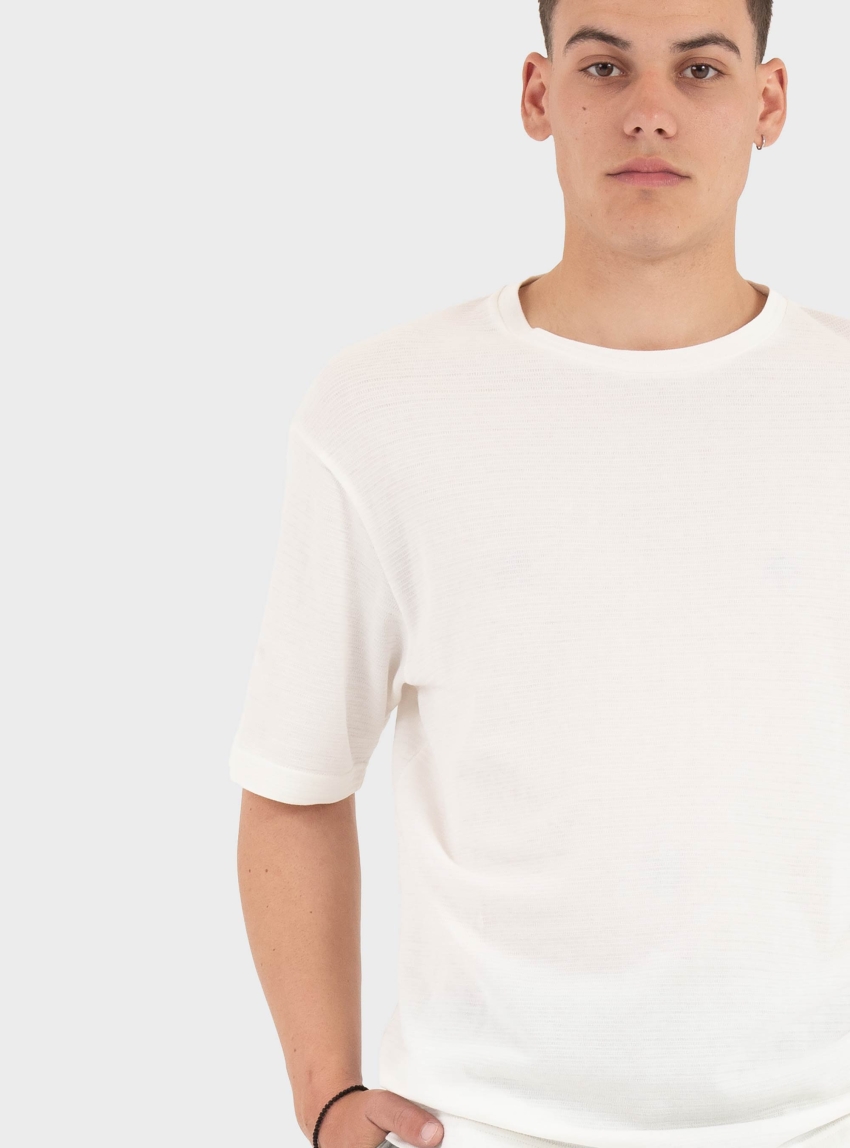 Drykorn Regular Fit T-Shirt Gilberd - Off White