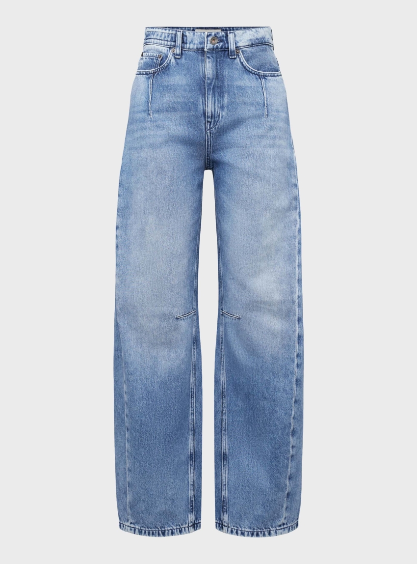 Drykorn Relaxed Fit Trousers In Soft Denim Liable - Light Aged Denim