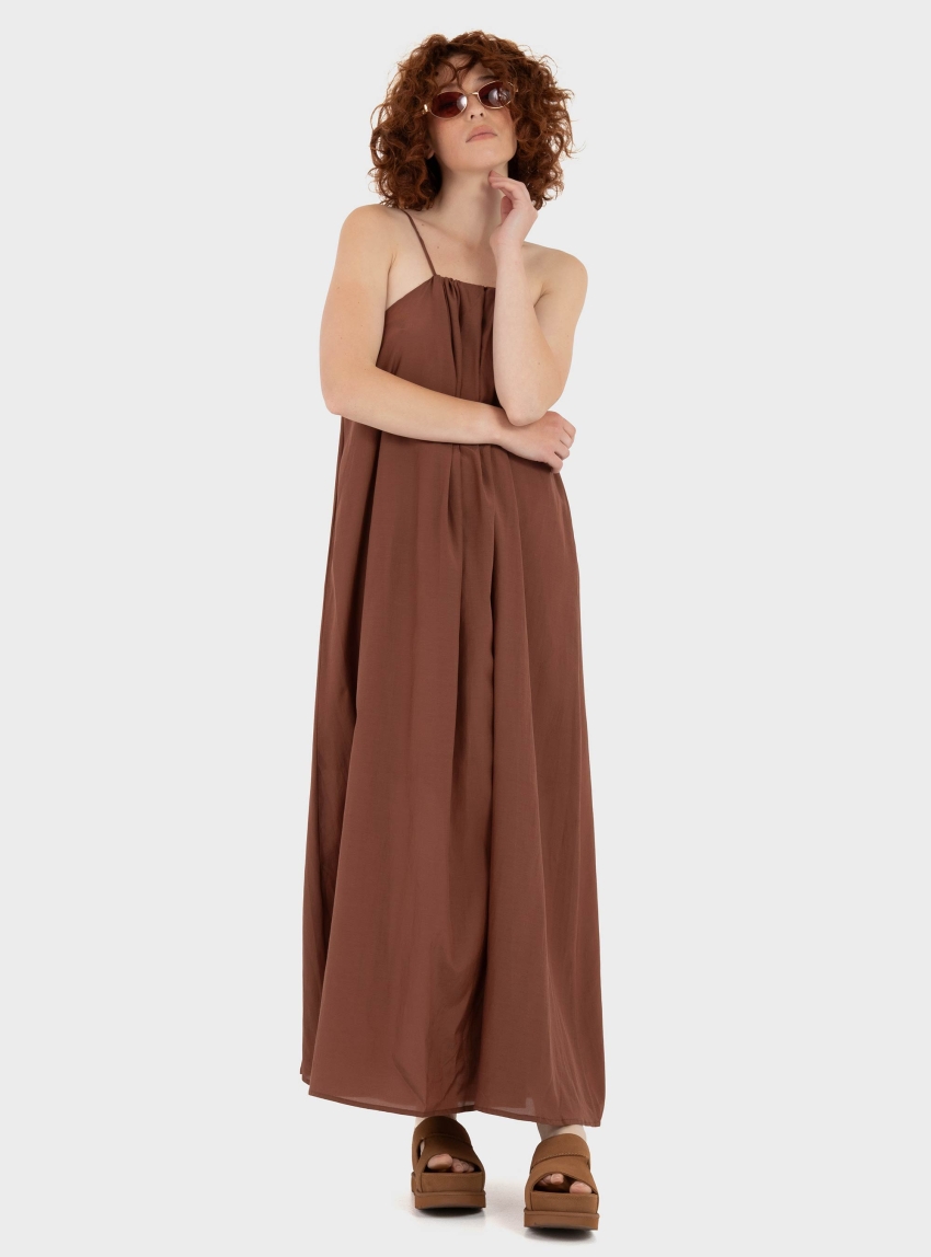 Black & Black Dress - Brown