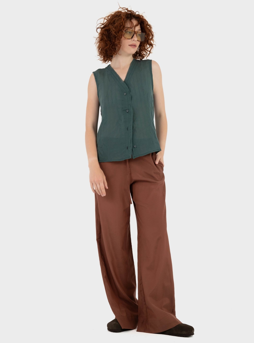 Black & Black Shirt - Dark Green