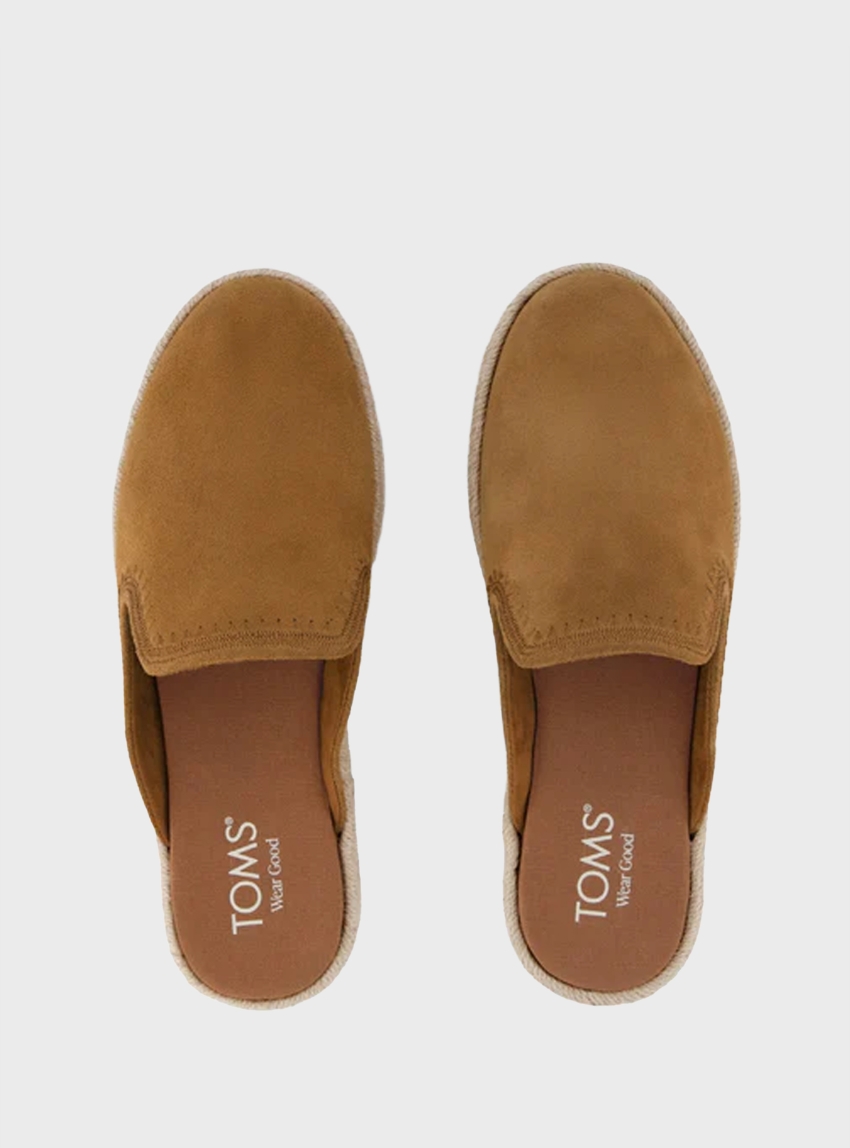 Toms Santiago Mule Espadrilles - Rust Brown