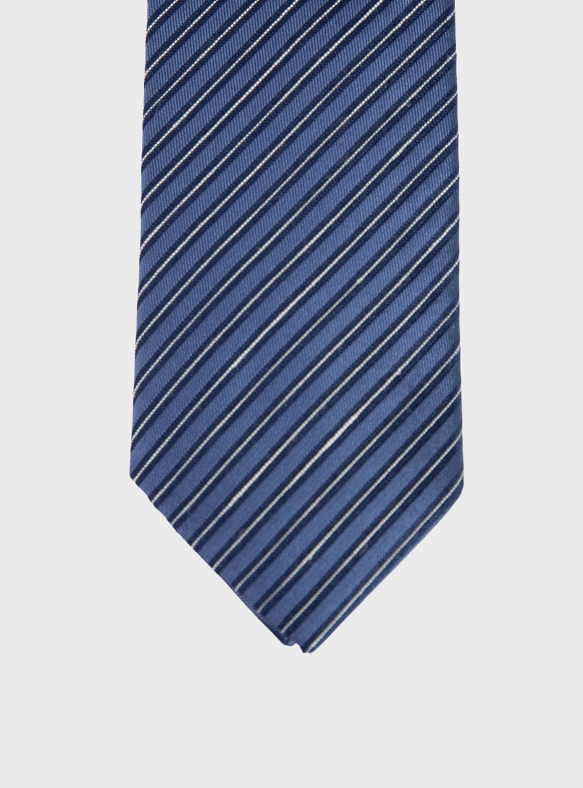 Calvin Klein BRIDGETTE STRIPE TIE - Blue
