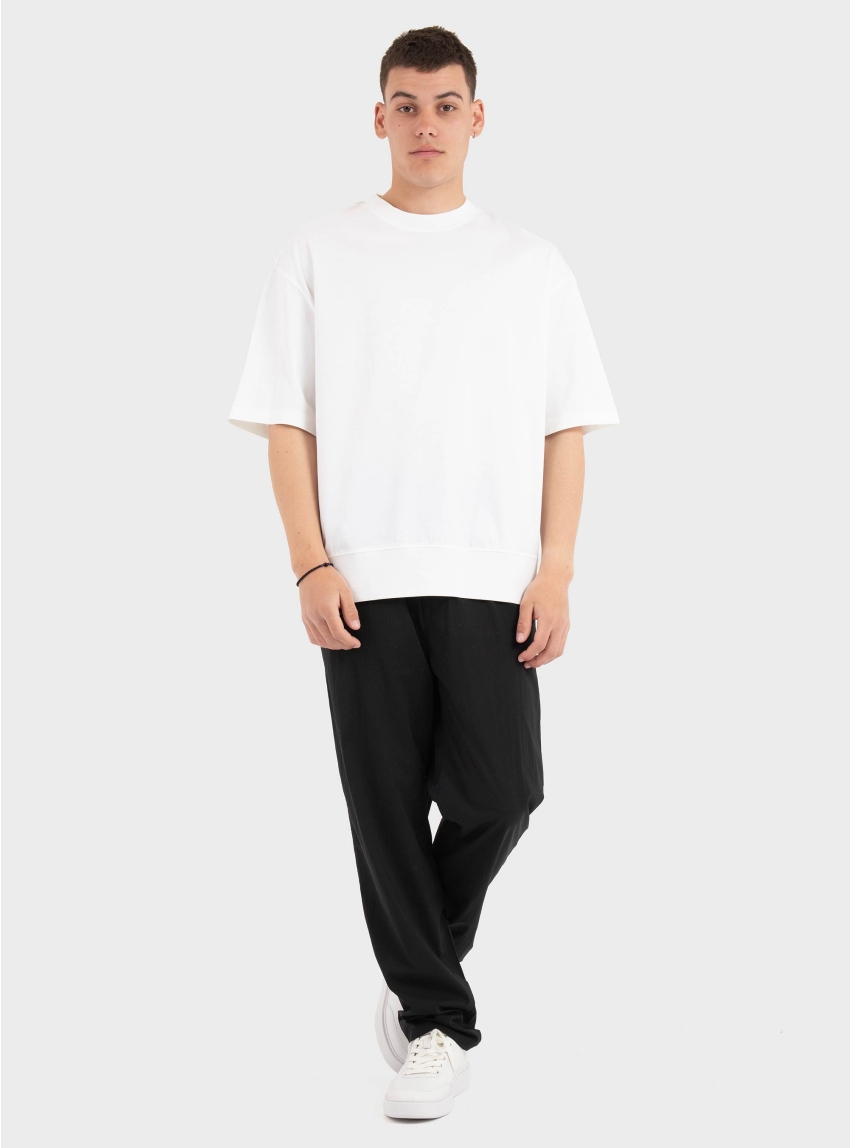 Calvin Klein Interlock Cuff T-Shirt - White