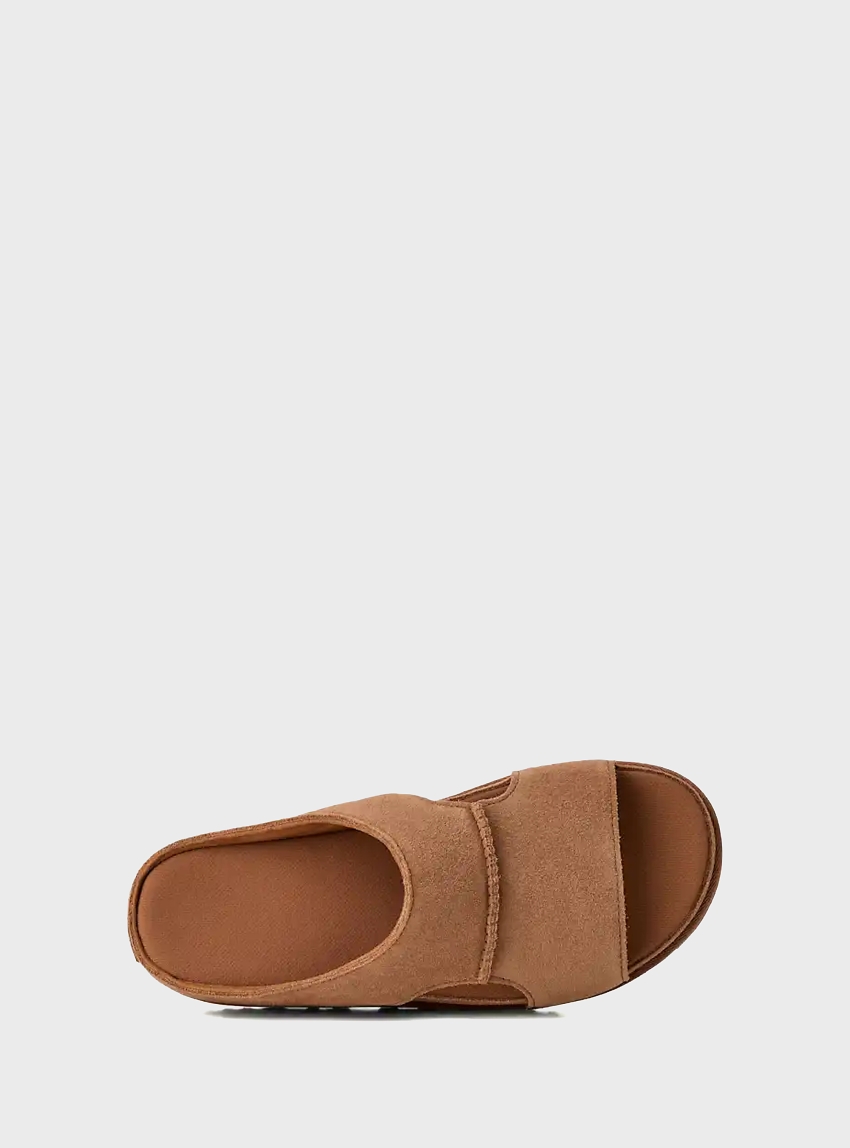 UGG Goldenstar Hi Cutout Slide Sandals - Chestnut