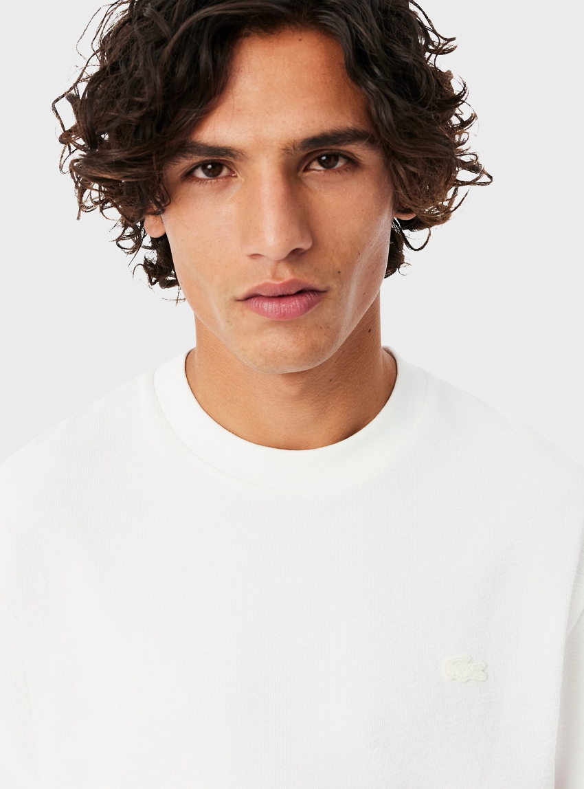 Lacoste Textured Jersey T-shirt - White