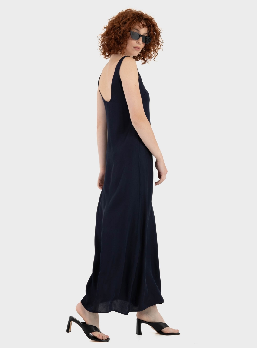 Dirty Laundry Maxi Slip Dress - Blue