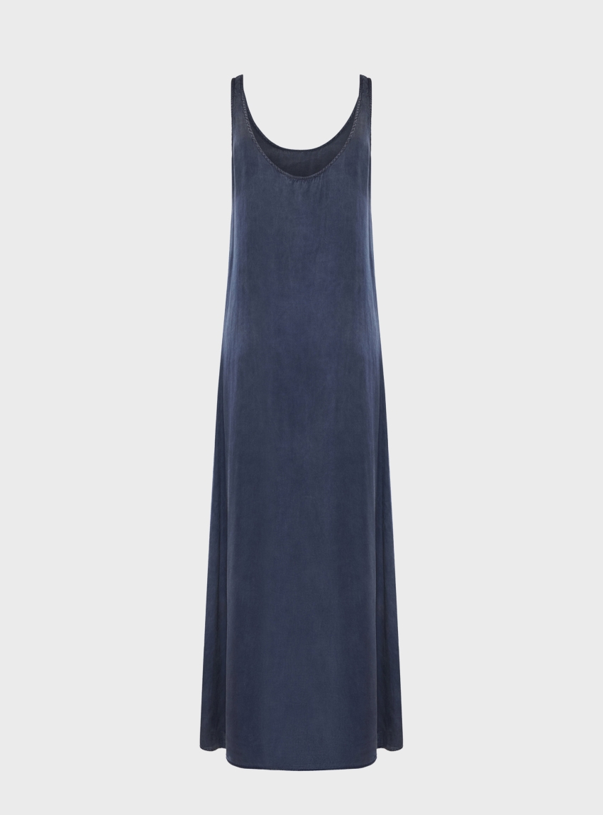 Dirty Laundry Maxi Slip Dress - Blue