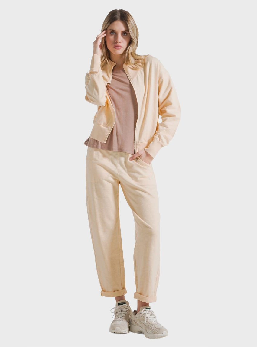 Deha Flamme' Straight Pants - Peach