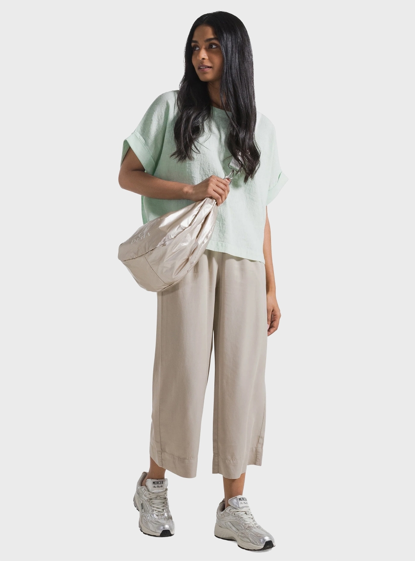 Deha Tencel Crop Pants - Beige