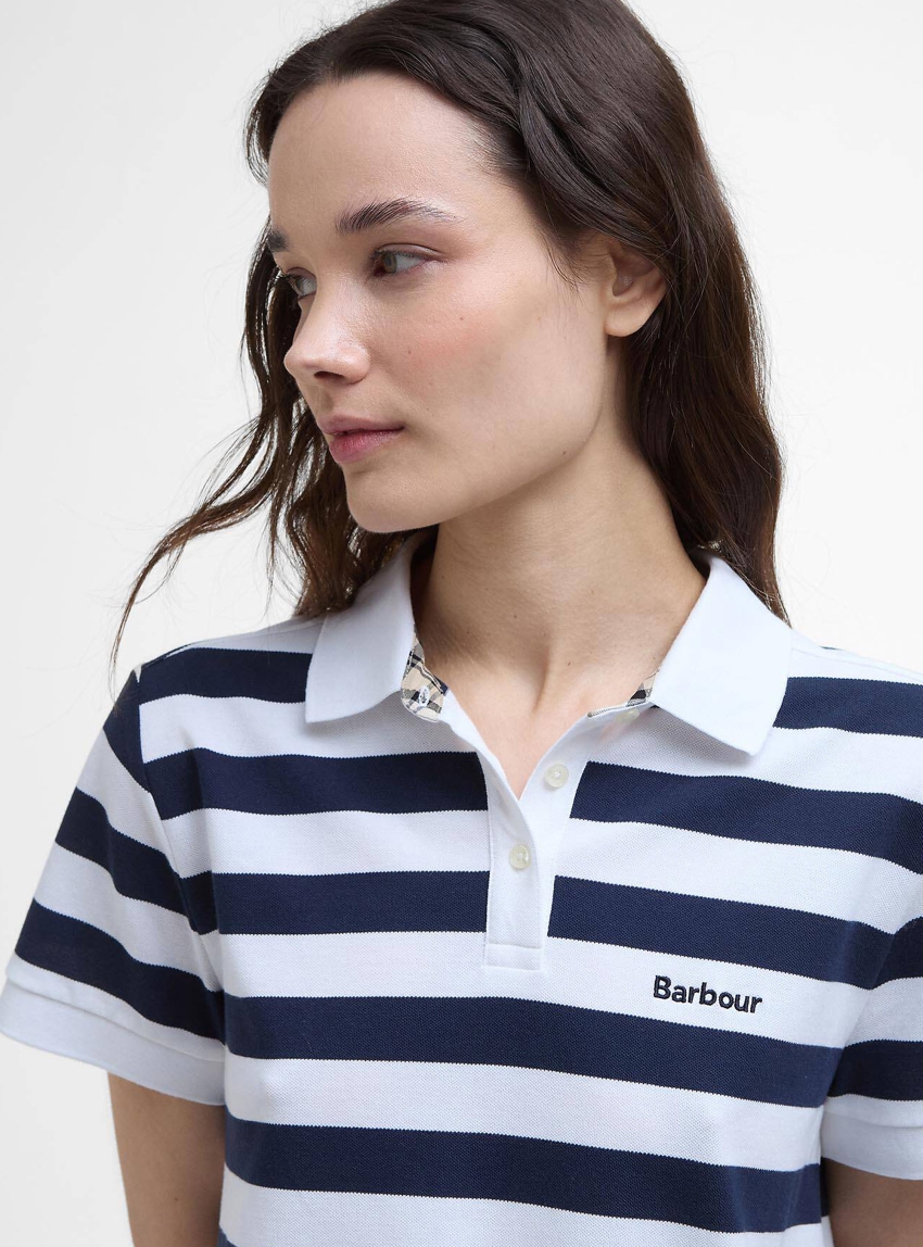 Barbour Ashbourne Striped Polo Shirt - Navy