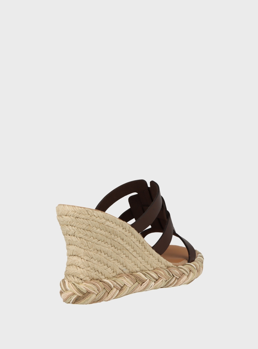 Casteller Platform Sandals - Dark Brown