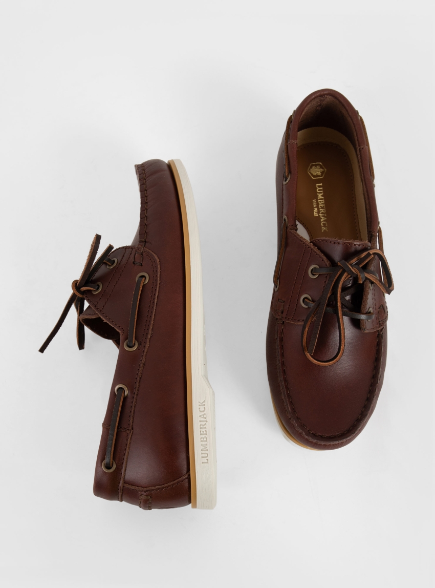 Lumberjack Navigator Boat Shoes - Bordeaux