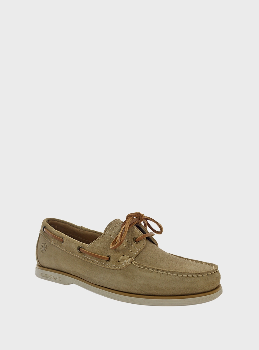 Lumberjack Navigator Boat Shoes - Beige