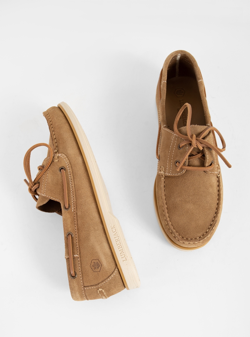 Lumberjack Navigator Boat Shoes - Beige